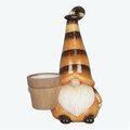 Youngs Ceramic Bee Gnome Decor with Pot 72497